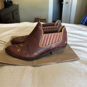 Lucky Brand Western Ankle Boots